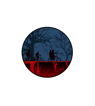 Stranger Things 1 minta fehér pólón