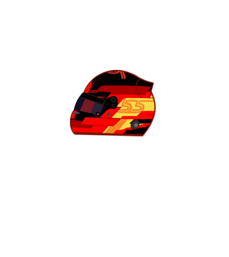 Carlos Sainz sisak minta fehér pólón