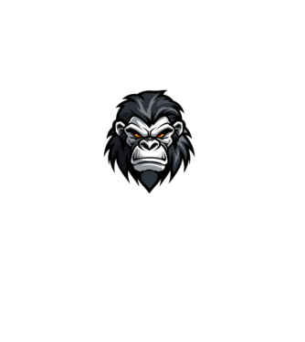 Gray Gorilla minta fehér pólón