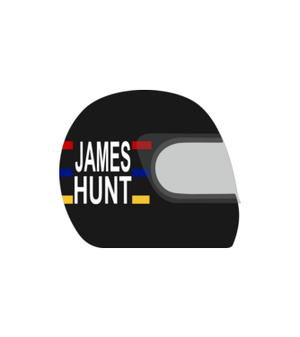 James Hunt sisak minta homokszín pólón