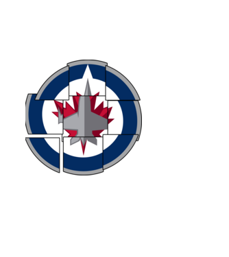 Jets minta világoskék pólón