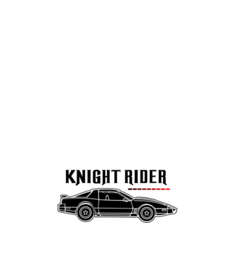 Knight Rider 3 fekete minta sötétkék pólón