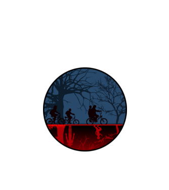 Stranger Things 1 minta fehér pólón