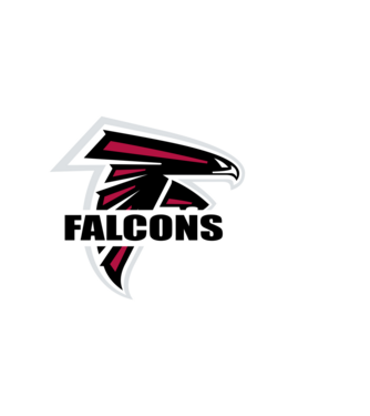 Falcons 1 minta fekete pólón