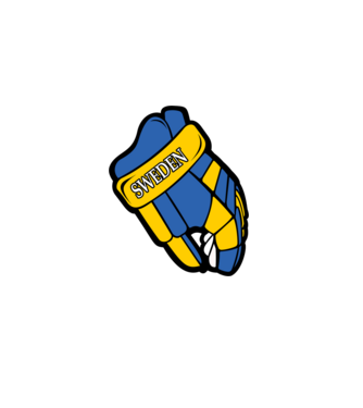 Hoki kesztyű SWE minta szürke pólón