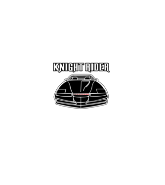 Knight Rider 2 minta szürke pólón