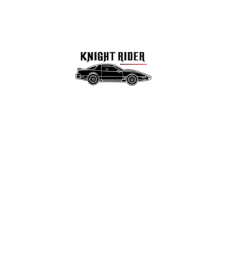 Knight Rider 3 fekete minta fekete pólón