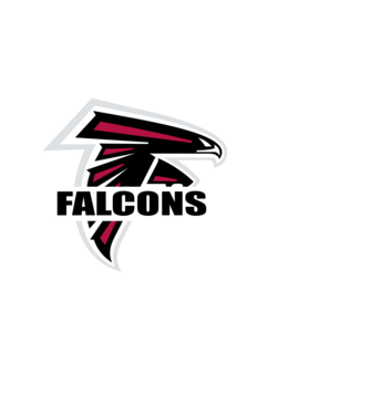 Falcons 1 minta fekete pólón