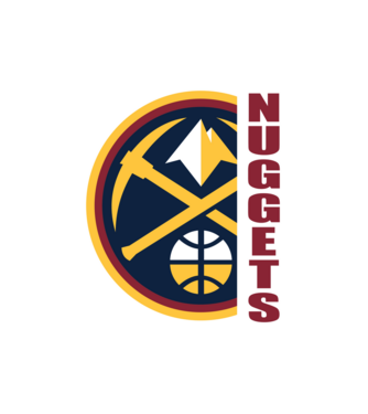 Denver Nuggets minta fekete pólón
