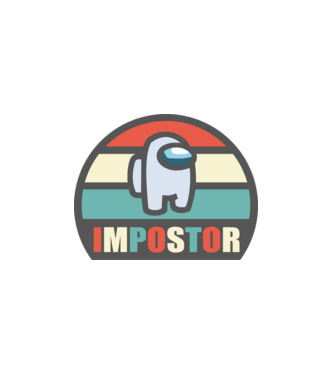 impostor 1 minta fehér pólón