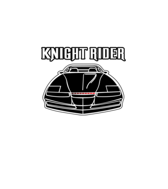 Knight Rider 2 minta fehér pólón