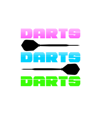 Darts 2 minta fehér pólón