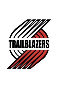 Trailblazers 1 minta fehér pólón