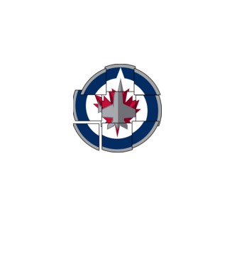 Jets minta fehér pólón
