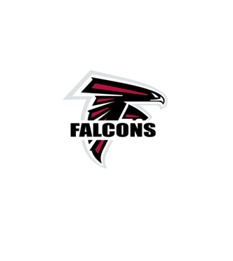 Falcons 1 minta fekete pólón