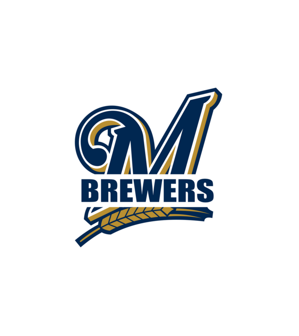 Brewers 1 minta fehér pólón