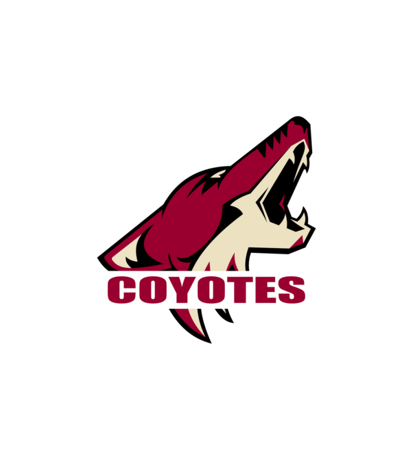 Coyotes 1 minta fehér pólón