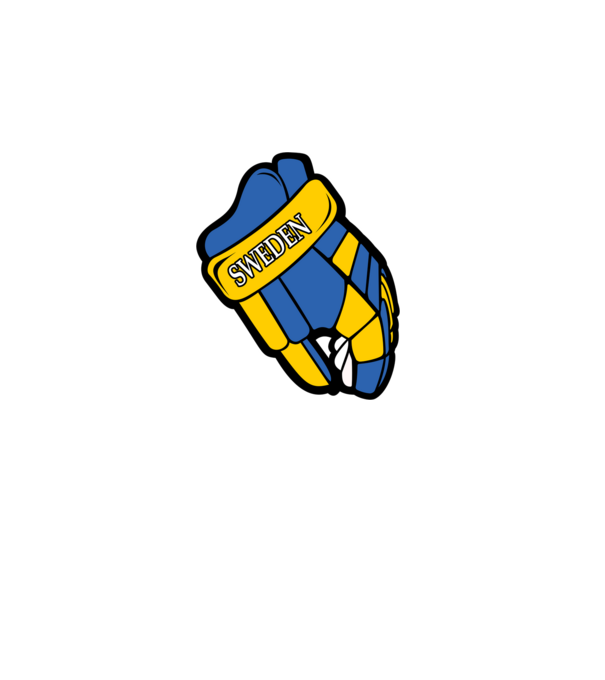 Hoki kesztyű SWE minta szürke pólón