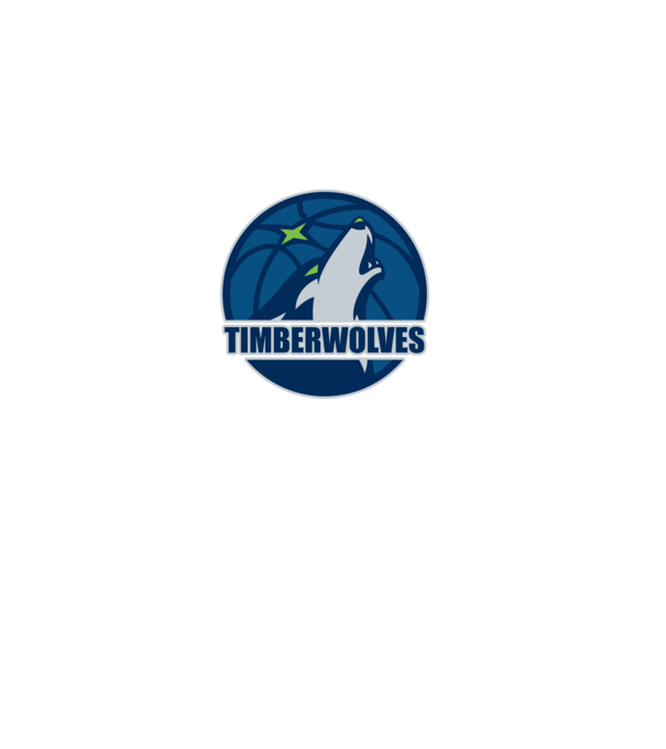 Minnesota Timberwolves minta fehér pólón