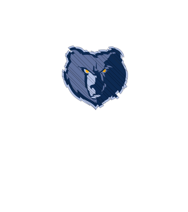 Grizzlies 1 minta fehér pólón