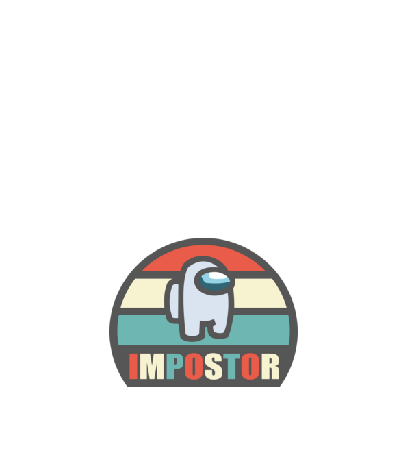 impostor 1 minta fehér pólón