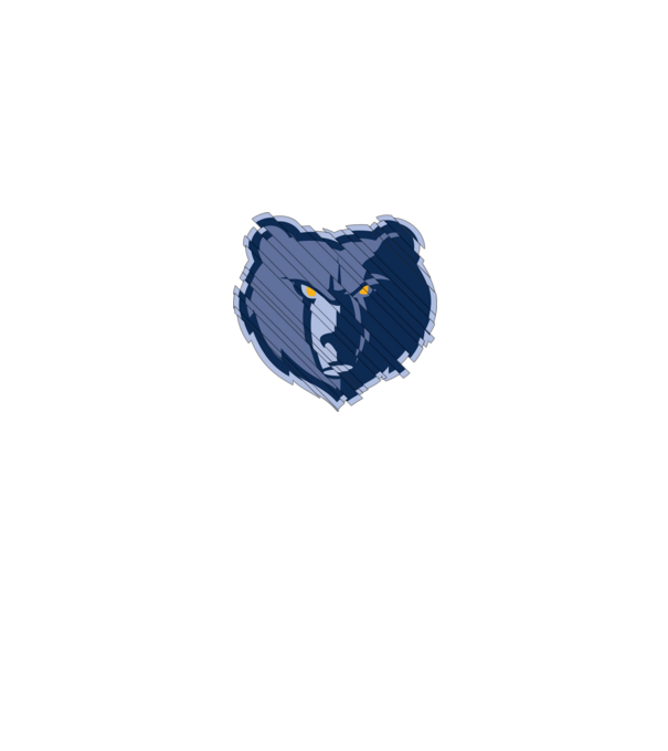 Grizzlies 1 minta fehér pólón