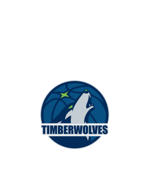 Minnesota Timberwolves minta fehér pólón