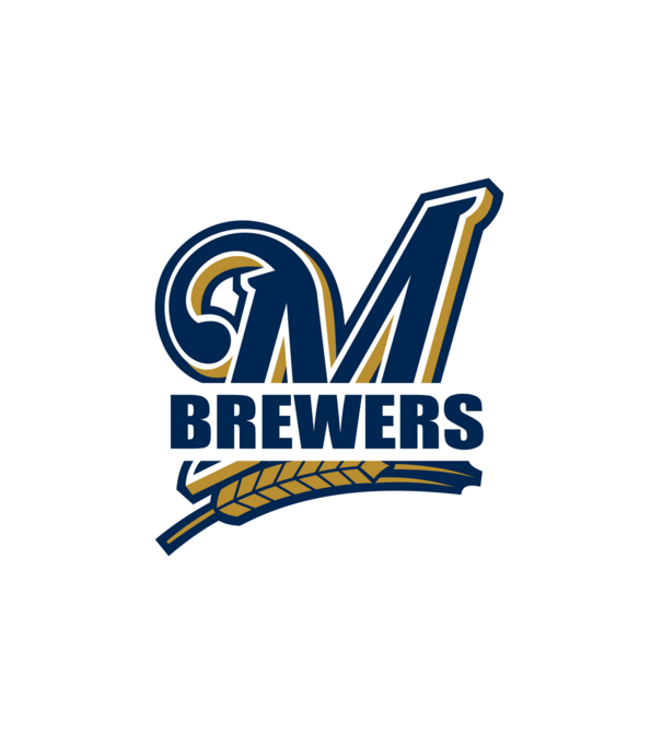 Brewers 1 minta fehér pólón