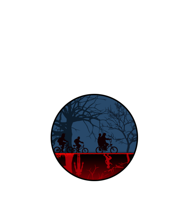 Stranger Things 1 minta fehér pólón