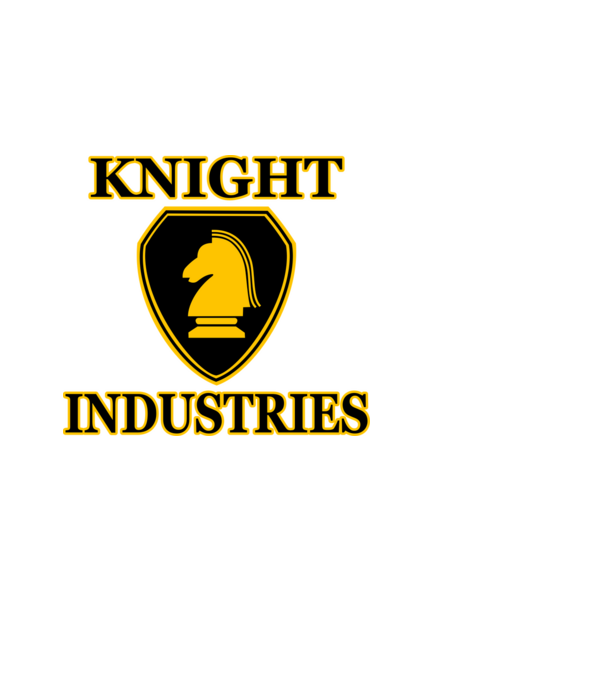Knight Industries minta fekete pólón