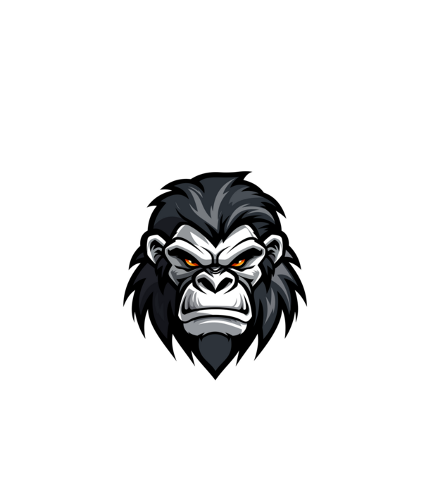 Gray Gorilla minta fehér pólón