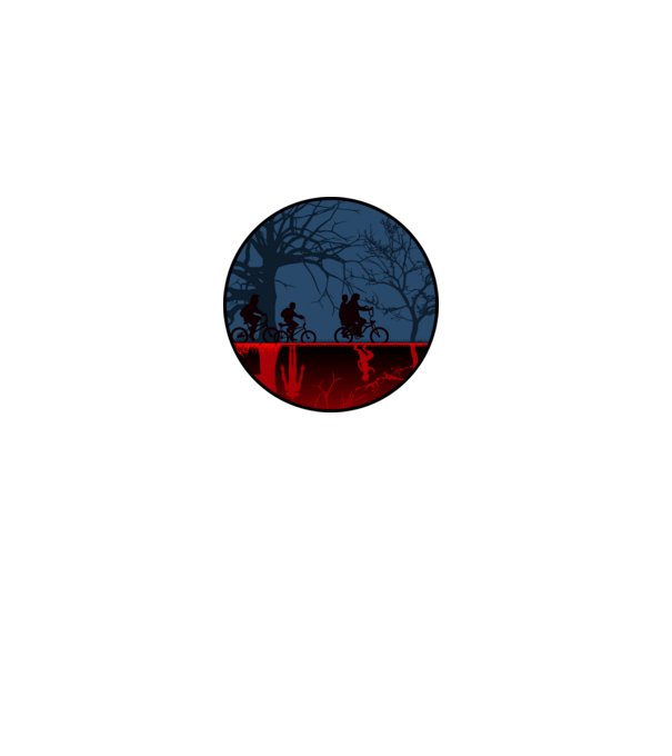Stranger Things 1 minta fehér pólón