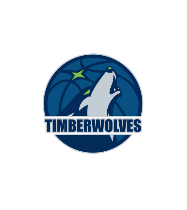 Minnesota Timberwolves minta fehér pólón