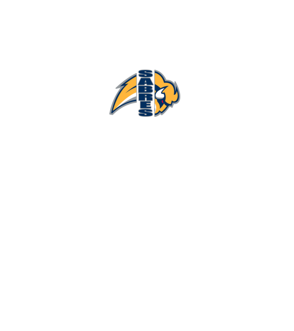 Sabres 1 minta fehér pólón