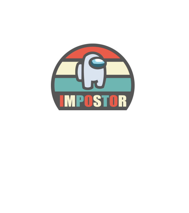 impostor 1 minta fehér pólón