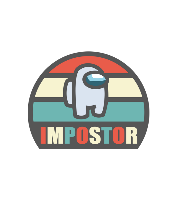 impostor 1 minta fehér pólón