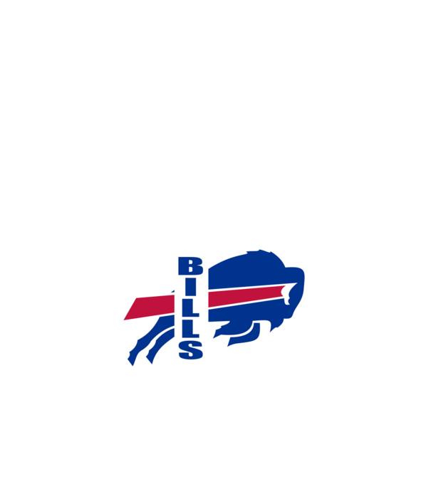 Bills 1 minta fehér pólón