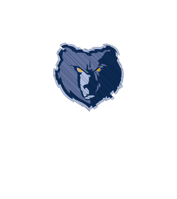 Grizzlies 1 minta fehér pólón