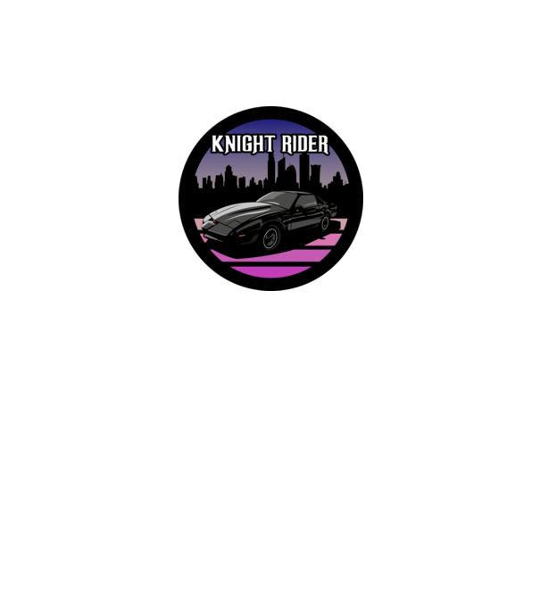 Knight Rider 1 minta fekete pólón