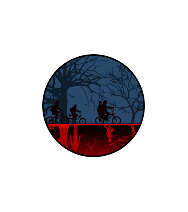 Stranger Things 1 minta fehér pólón