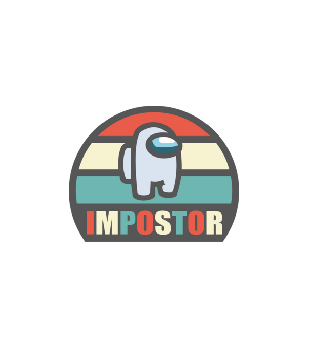 impostor 1 minta fehér pólón