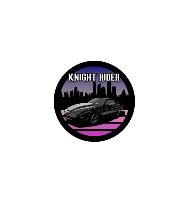Knight Rider 1 minta fekete pólón