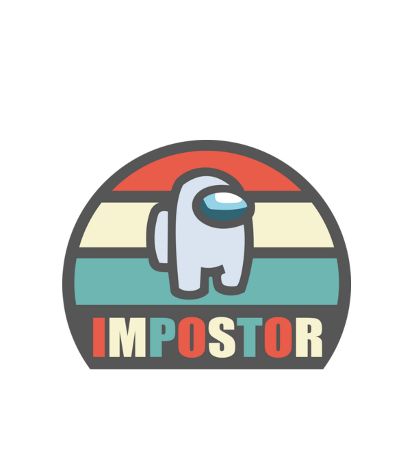 impostor 1 minta fehér pólón
