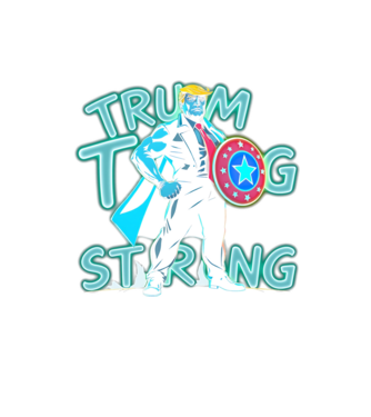 Trump Strong minta homokszín pólón