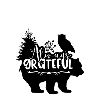 Always Grateful  minta fehér pólón