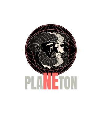 plaNEton minta fehér pólón