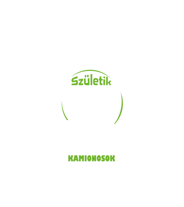 Minden férfi egyenlő - Kamionos - Póló Minta minta fehér pólón