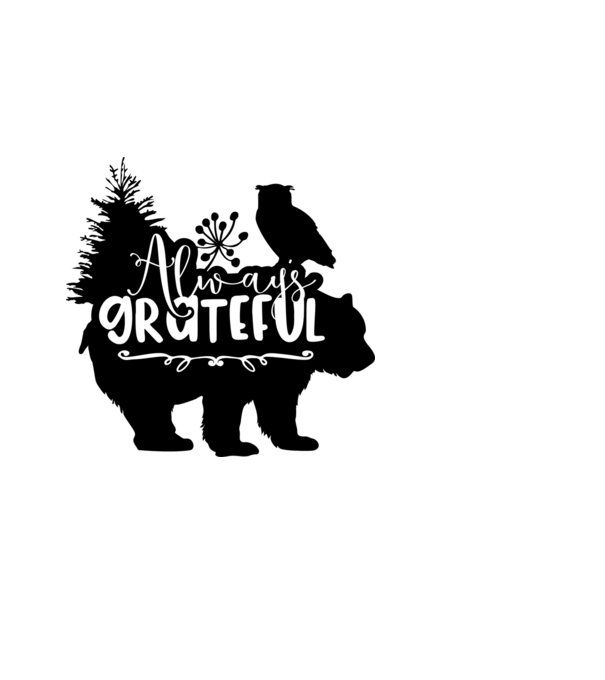 Always Grateful minta sötétkék pólón