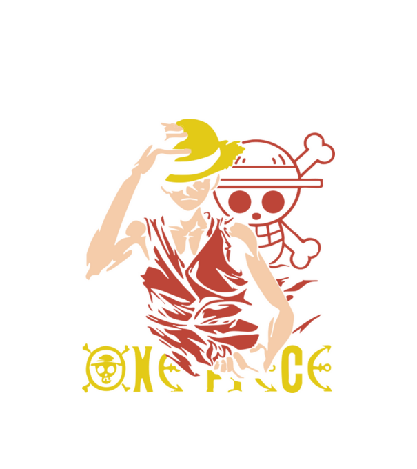 one_piece_0000 minta fehér pólón