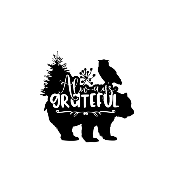 Always Grateful minta fehér pólón